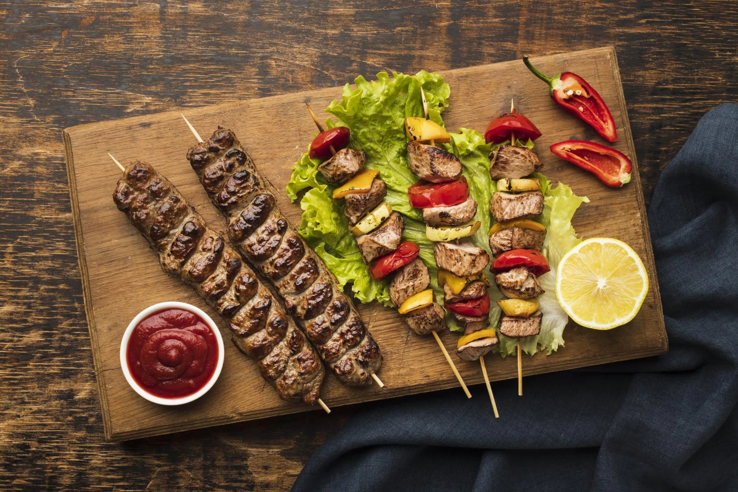 Tikka lamb skewers