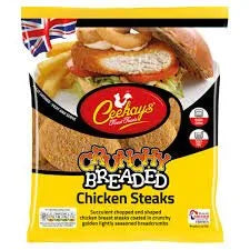 CK crunchy breaded chicken steaks 700gm
