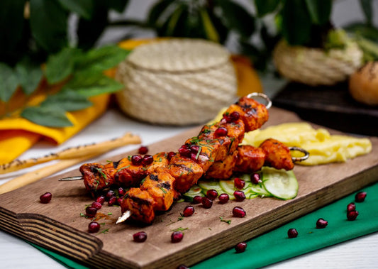 Tandoori chicken cubes
