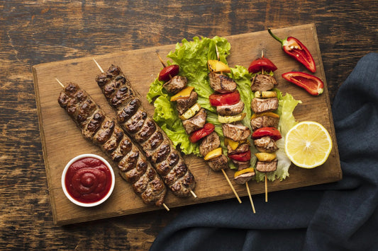 Tikka lamb skewers